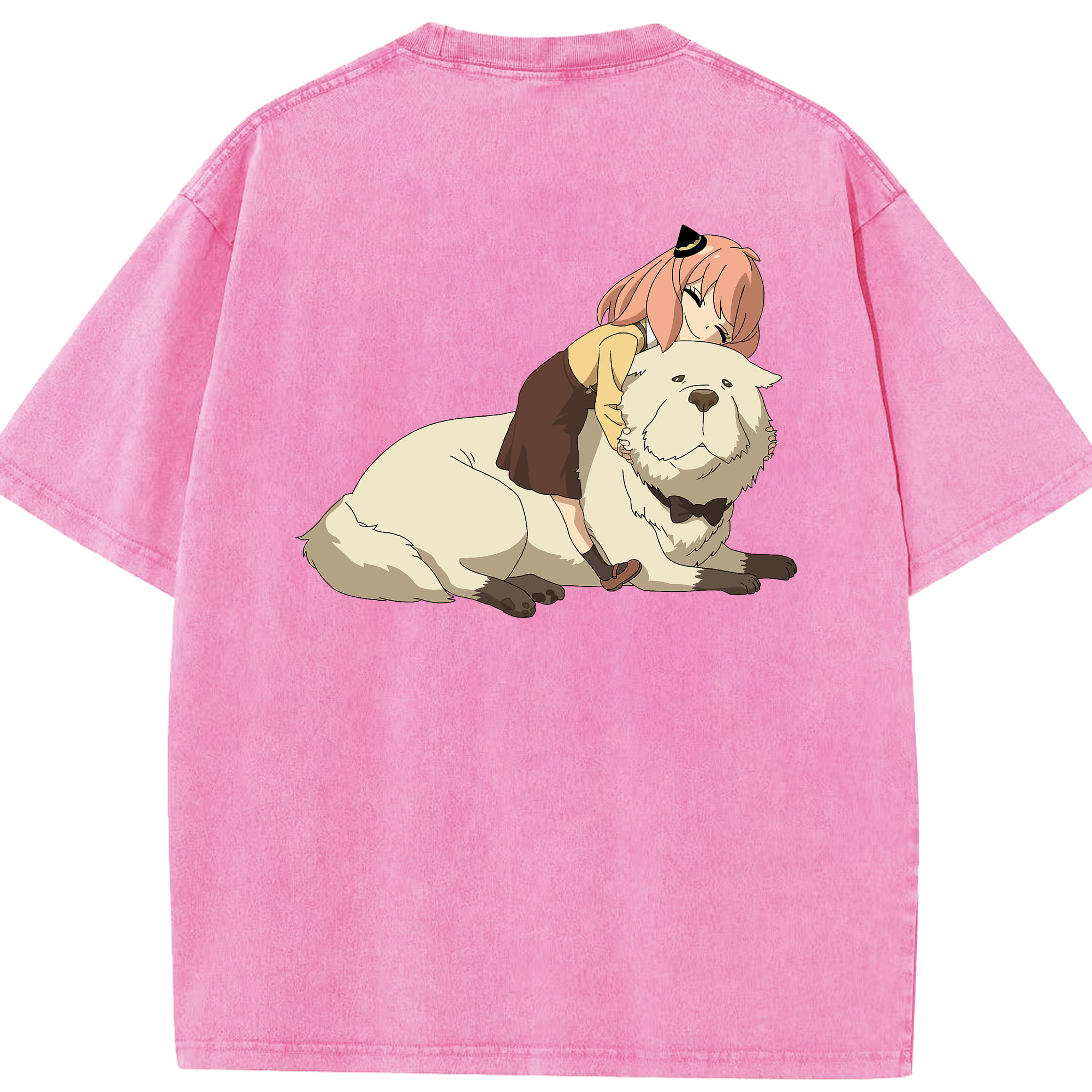 （画像用） SPY×FAMILY间谍家家酒 綿100% ヴィンテージ風 半袖Tシャツ（背面プリント）